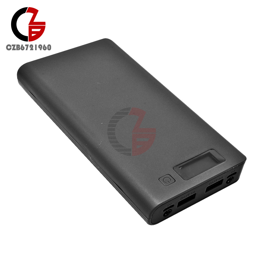 Zunate Power Bank Fai Da Te Con Display LCD – Case Per 10 Batterie 18650, Ricarica Rapida 22.5W, Doppia USB, Ingressi Micro E Tipo C - 5