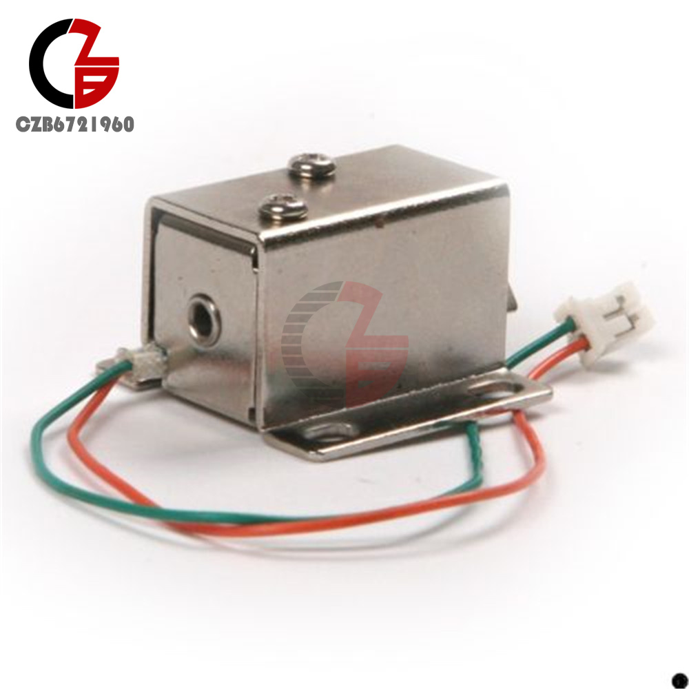 DC12V 0.6A Electric Solenoid Lock Tongue Upward Assembly for Door Cabinet Drawer