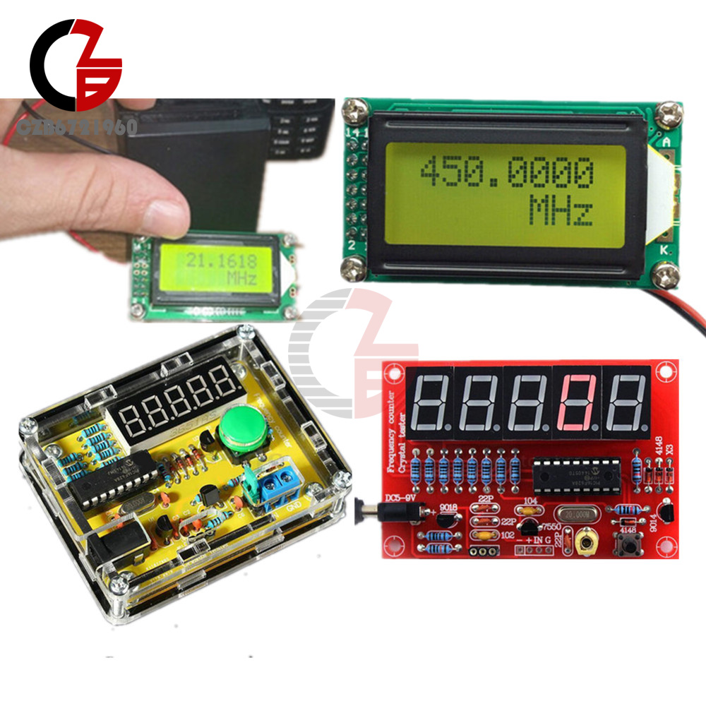 1Hz50MHz 1MHz1.1GHz Frequency Counter Crystal Oscillator Tester DIY