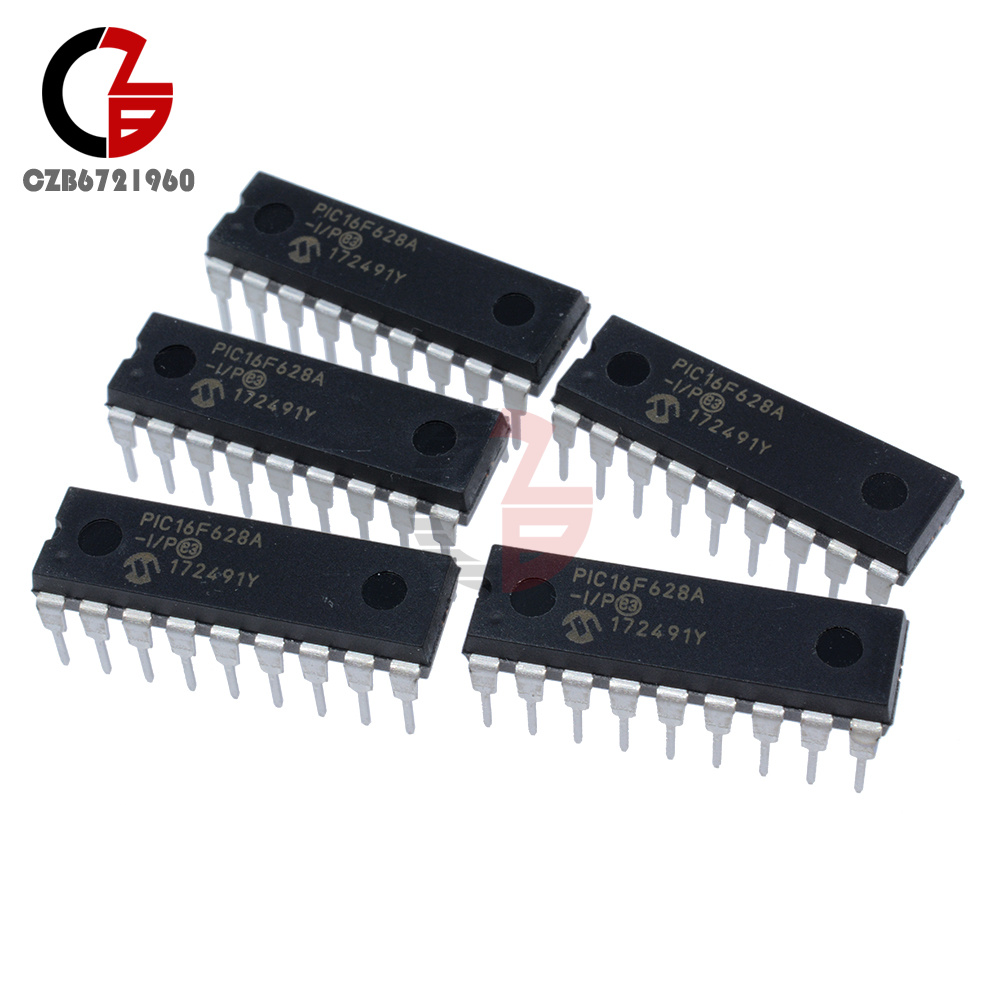 10PCS IC PIC16F628 PIC16F628A-I//P DIP-18 Microchip NEW