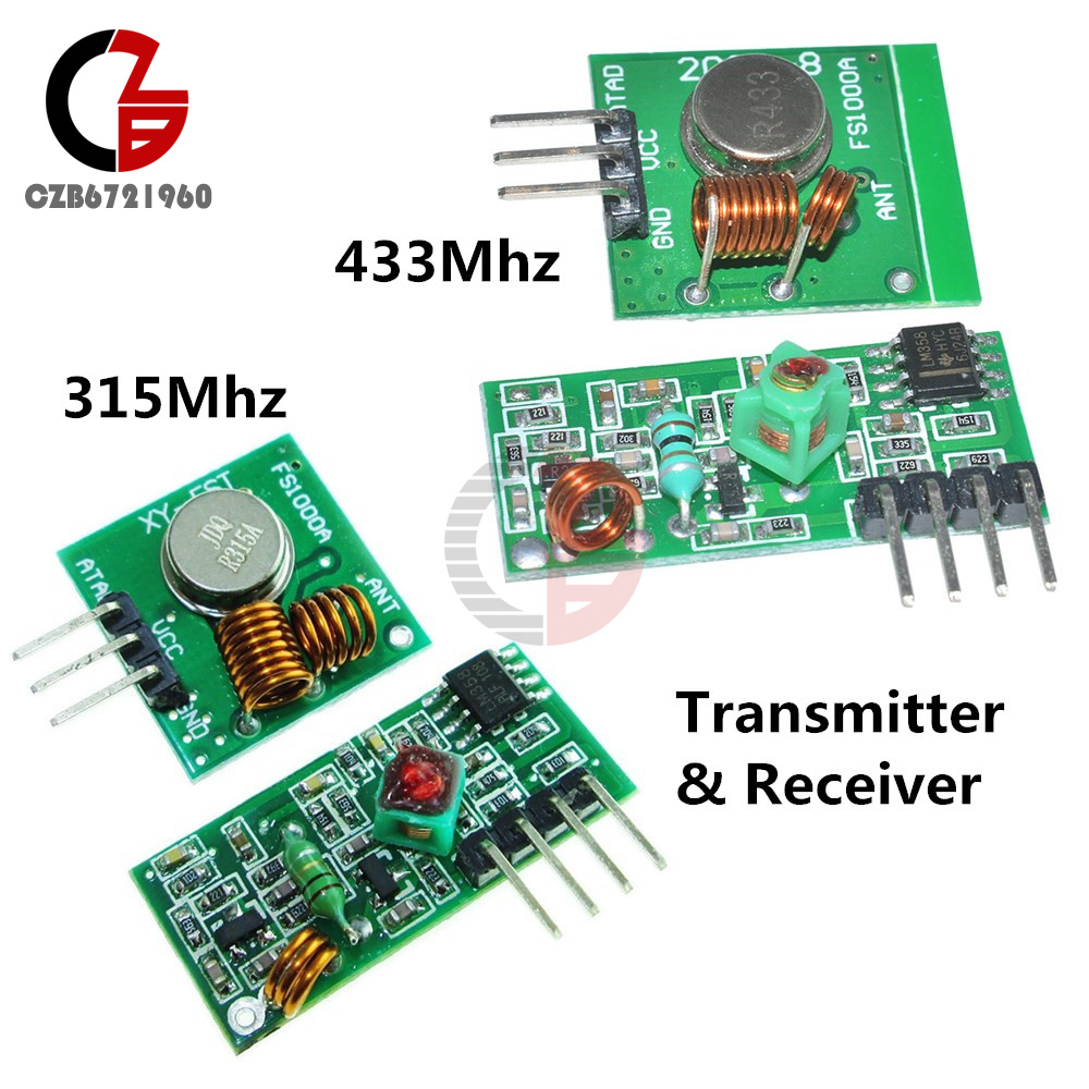 1/5PCS 315/433 Mhz DC 5V RF Transmitter & Receiver Module for Arduino