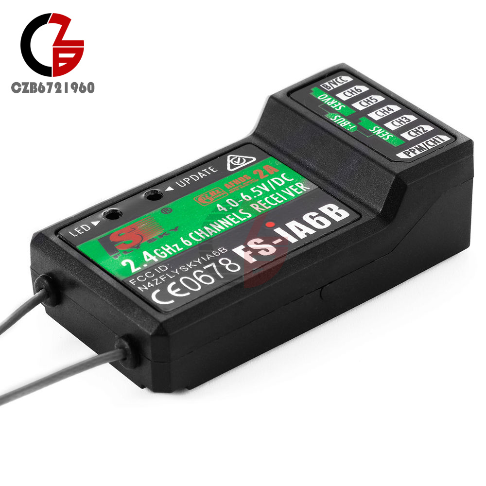 Flysky FS-iA6B/FS-R6B/FS-GR3E 3/6-CH receptor ppm salida de 2.4G para