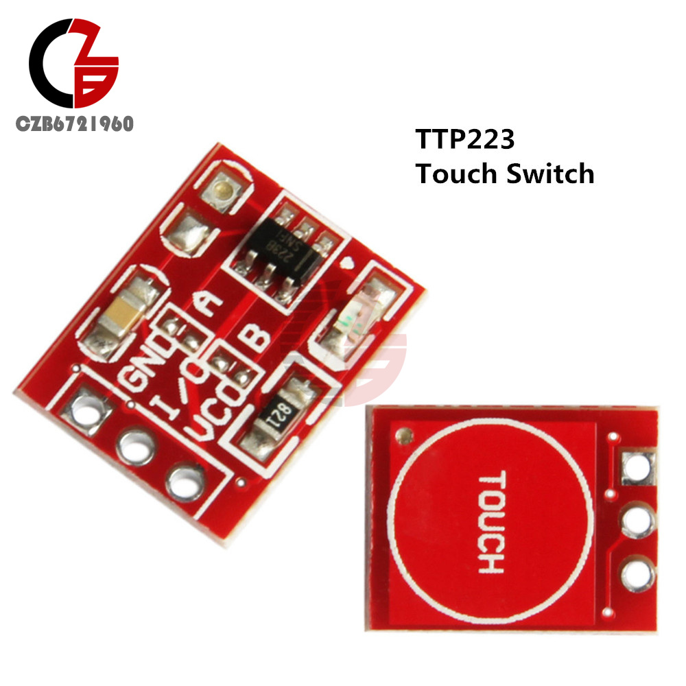 5PCS TTP223 Capacitive Touch Switch Button Self-Lock Module for Arduino ...
