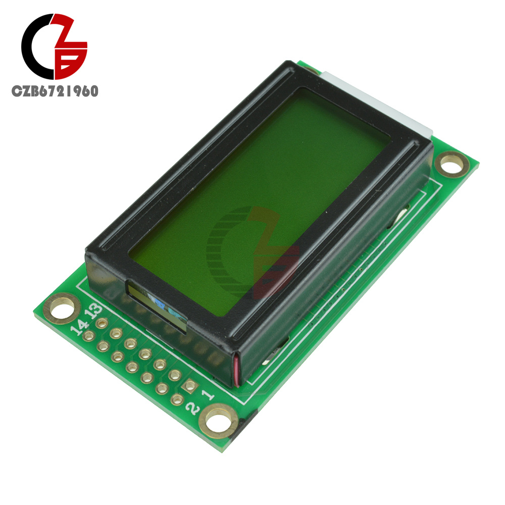 0802 LCD 8x2 Character LCD Display Module LCM Yellow backlight 5V For ...