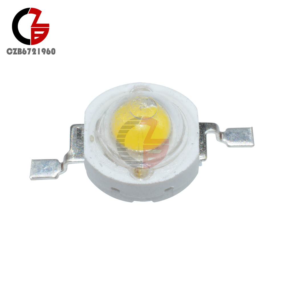 50PCS 1W Led Chip High Power LED Beads 100-110LM Pure White