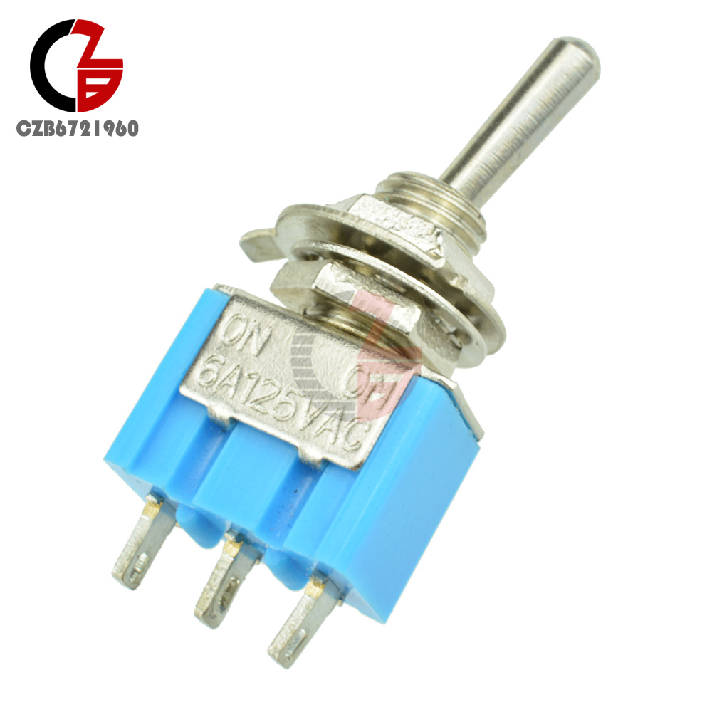 3-Pin SPDT ON-ON Toggle Switch 6A 125VAC