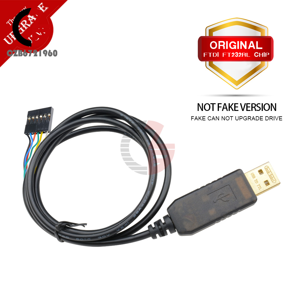 Original 6Pin FT232RL FTDI USB to TTL Serial Converter Adapter Cable ...