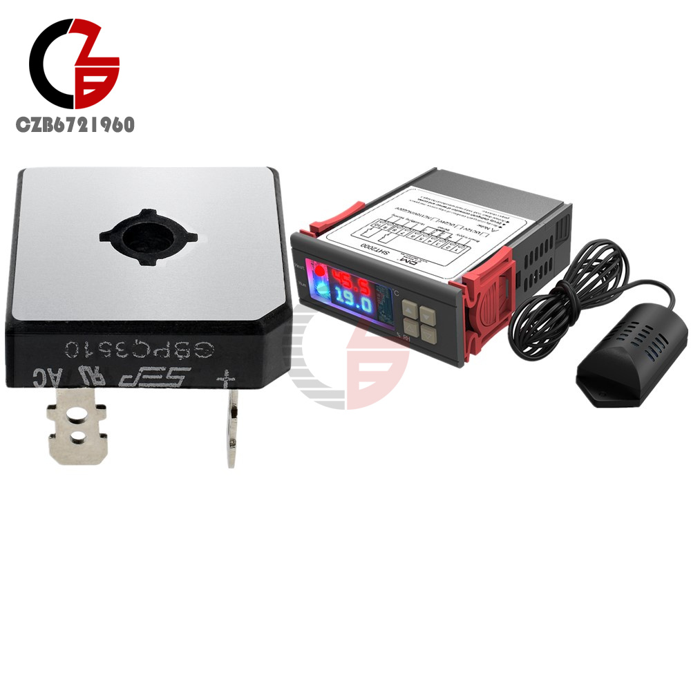 SHT2000 AC 85230V 10A Temperature Humidity Controller KBPC3510 Bridge