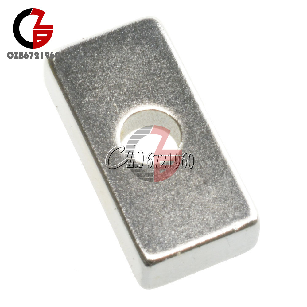 1/5/10PCS N35 N50 N52 Magnet 20/30x10x5mm 40x10x4mm Rare-Earth Neodymium w/ Hole 
