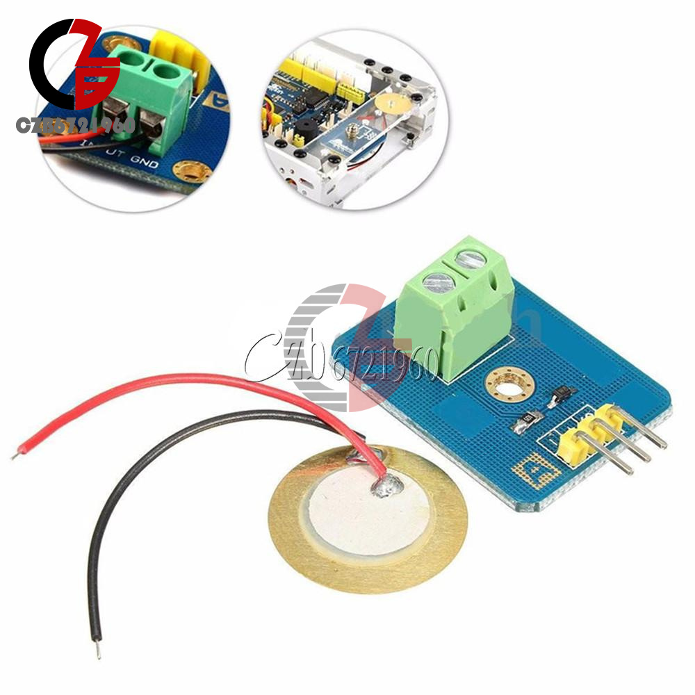 FainWan Piezoelectric Vibration Sensor Module (5pcs) – Analog Ceramic Sensor For Arduino & DIY Projects | 3.3V/5V Compatible