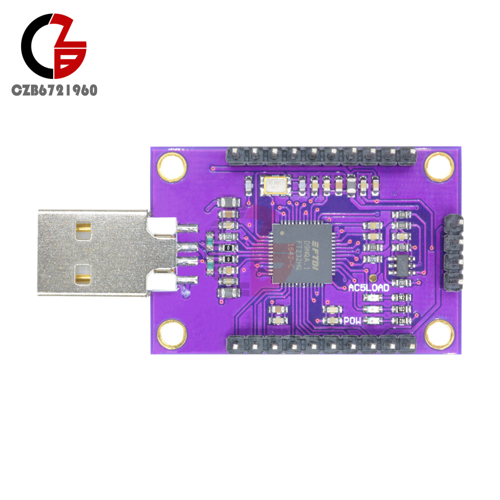 Fafeicy Modulo FT232H USB To JTAG UART/FIFO SPI/I2C - Adattatore Seriale Multifunzione Con Pin Header