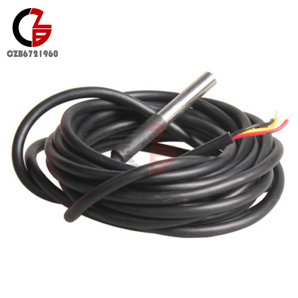 1PCS Impermeable Digital sonda térmica o Sensor DS18B20 longitud : 1 M