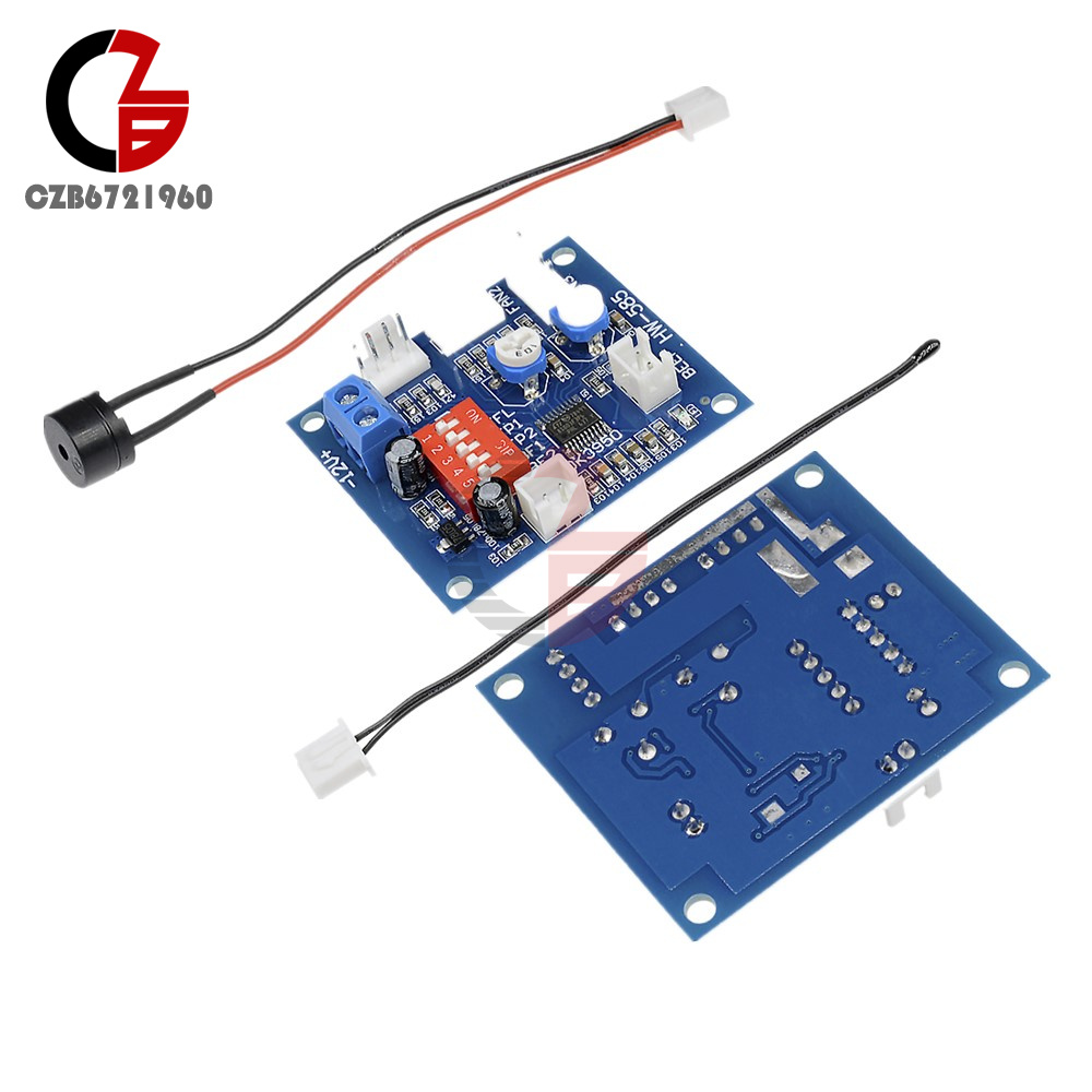 DC 12V Fan Temperature Control Speed Controller CPU HighTemp Alarm PWM