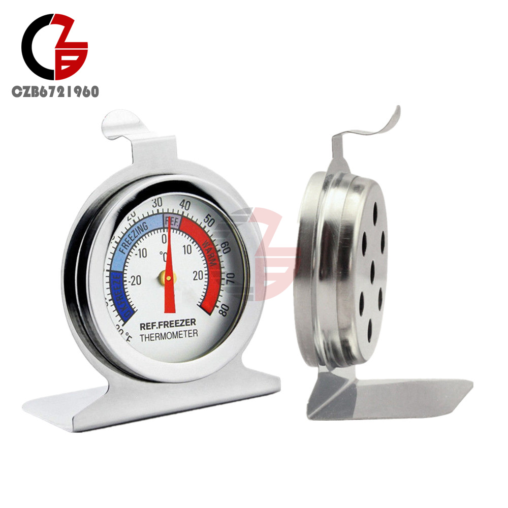 Stainless Steel Metal Temperature Refrigerator Freezer Dial Type Thermometer/_se