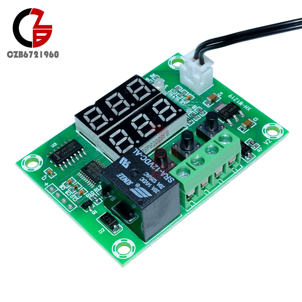 Digital Dc 12v Dual Led Cycle Timing Delay Clock