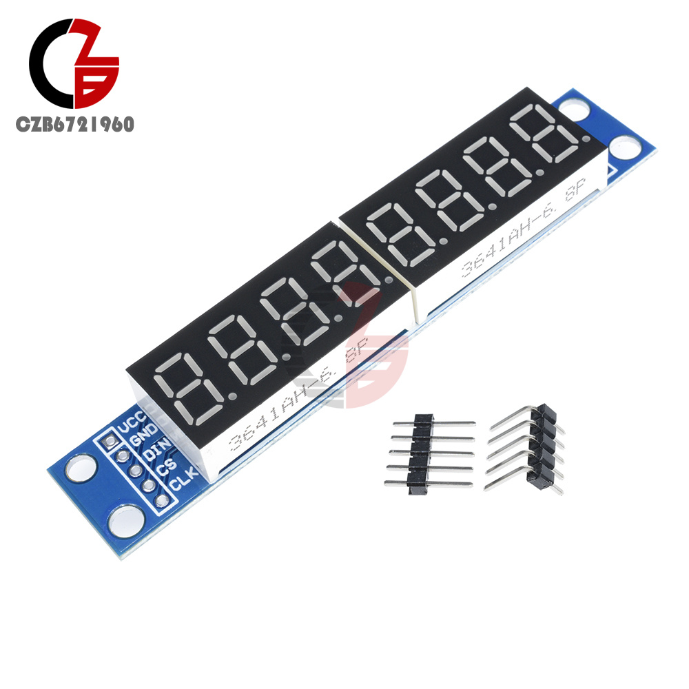 Blue MAX7219 LED Dot Matrix 8 Digit Digital Tube Display