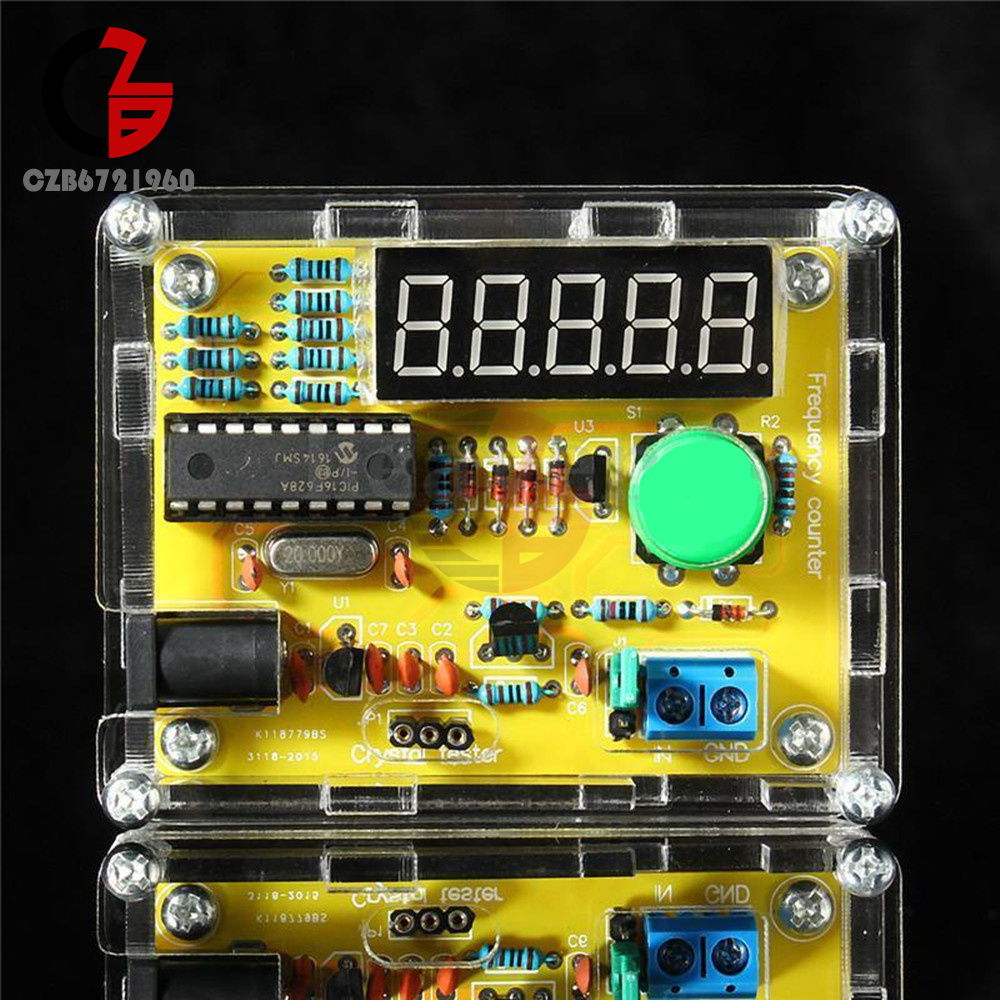 DIY Kits 1Hz-50MHz Crystal Oscillator Tester Frequency Counter Meter Case New