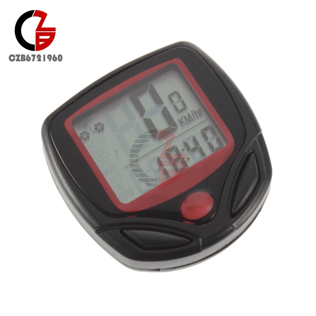 Bike Bicycle Cycling LCD Computer Odometer Speed Tachometer Wasserdicht