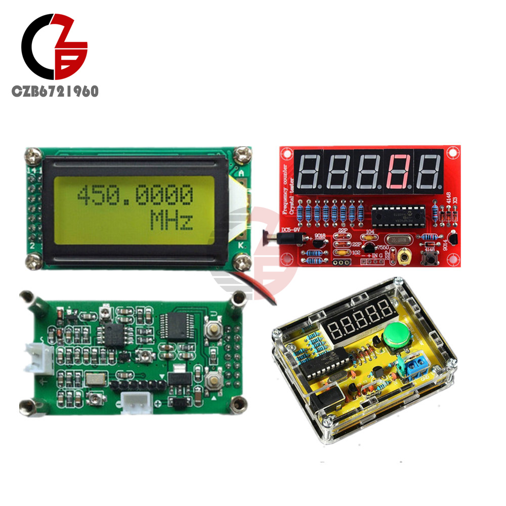 1Hz50MHz 1MHz1.1GHz Frequency Counter Crystal Oscillator Tester DIY