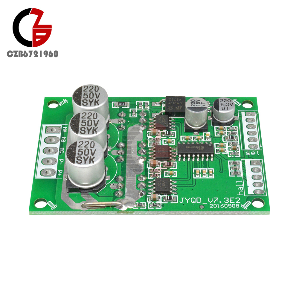 Regolatore Per Motore Brushless 500W JY01 &ndash; DC 12-36V Con Scheda Driver A Effetto Hall (Auto)