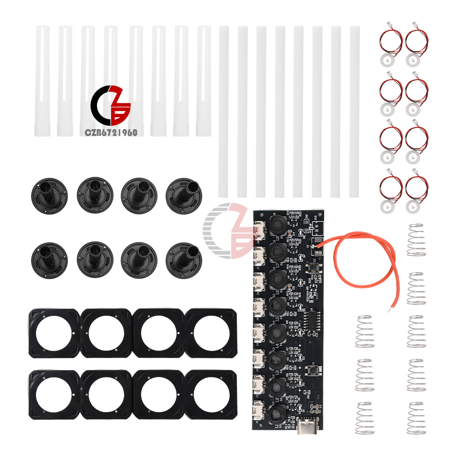 Type C 8 Spray Nozzle Humidifier Module Ultrasonic Atomization Drive Board DC 5V