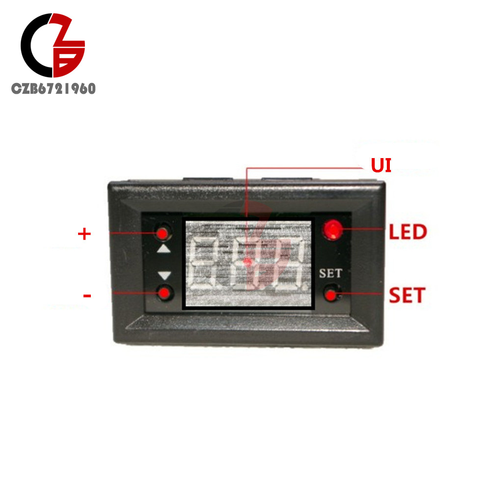 Termostato Digital 12v Con Rele Control De Temperatura W1209