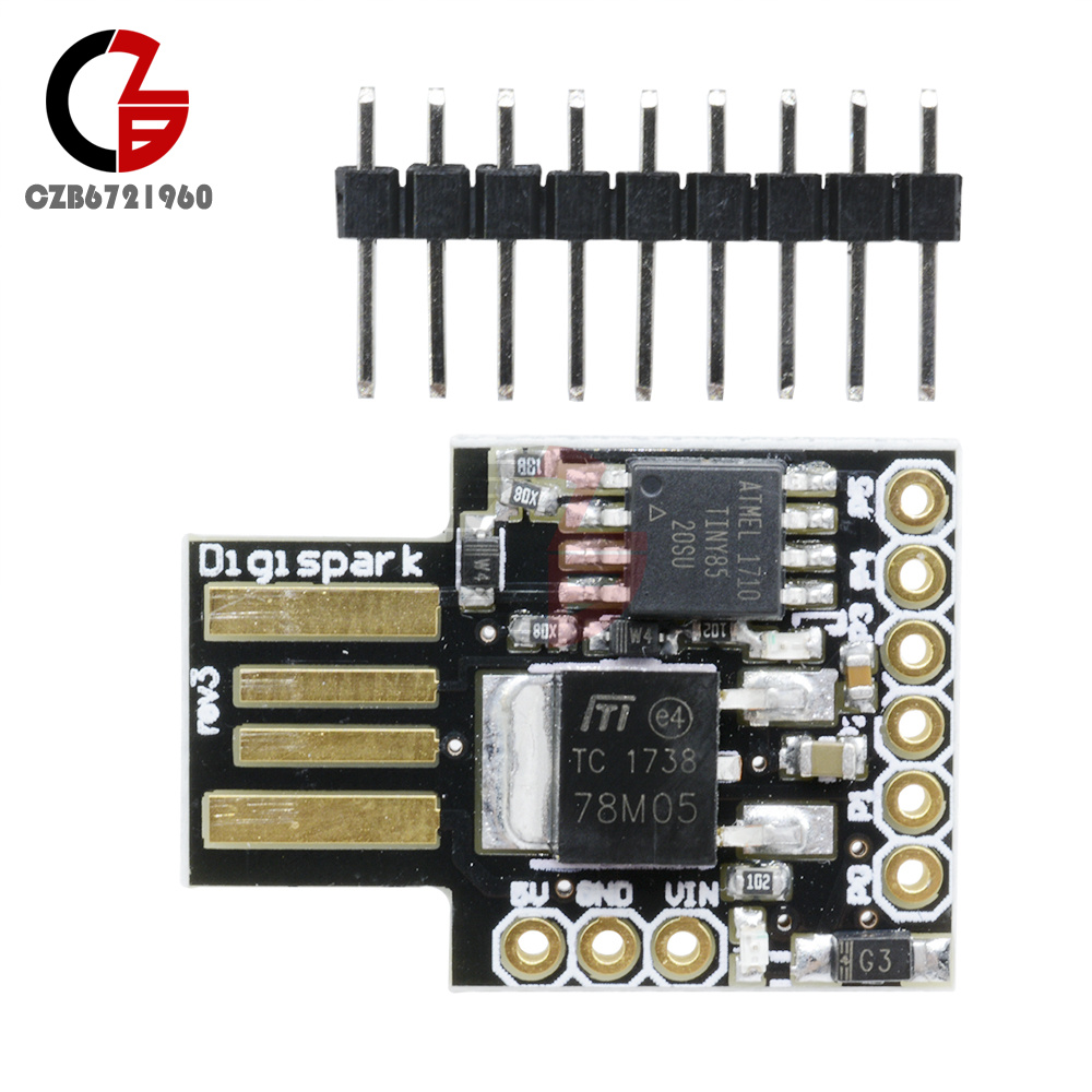 Placa Digispark Rev.3 ATTiny85 – Microcontrolador Compacto USB, Compatible Con Arduino IDE