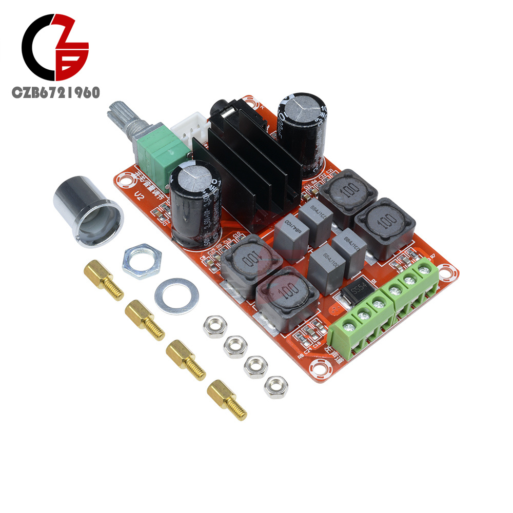 TPA3116D2 2*50W Digital Amplifier Board Class D 12V 24V Dual Channel