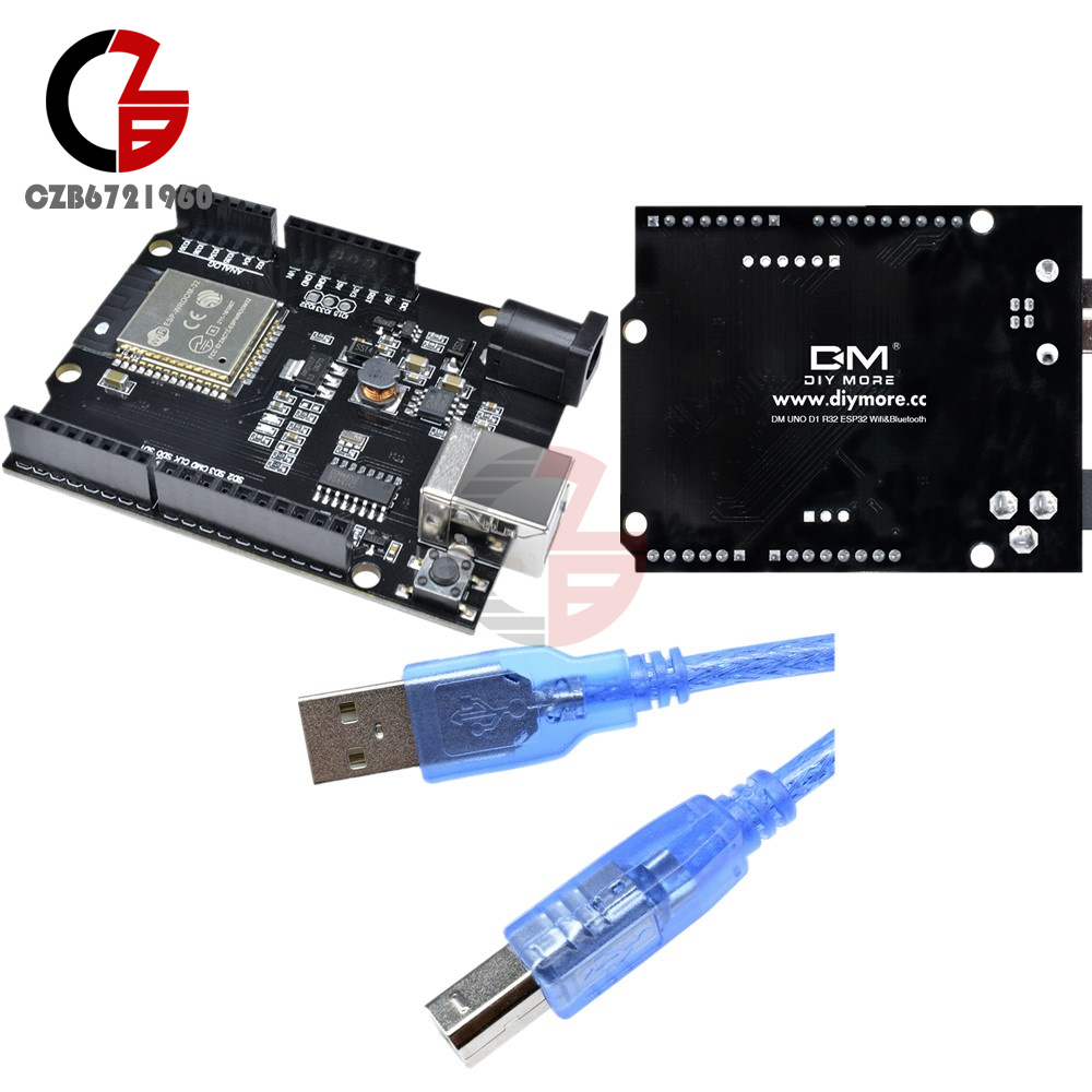 ESP32 WiFi+Bluetooth+UNO WeMos D1 R32 4MB Flash CH340 Board w/Cable for ...