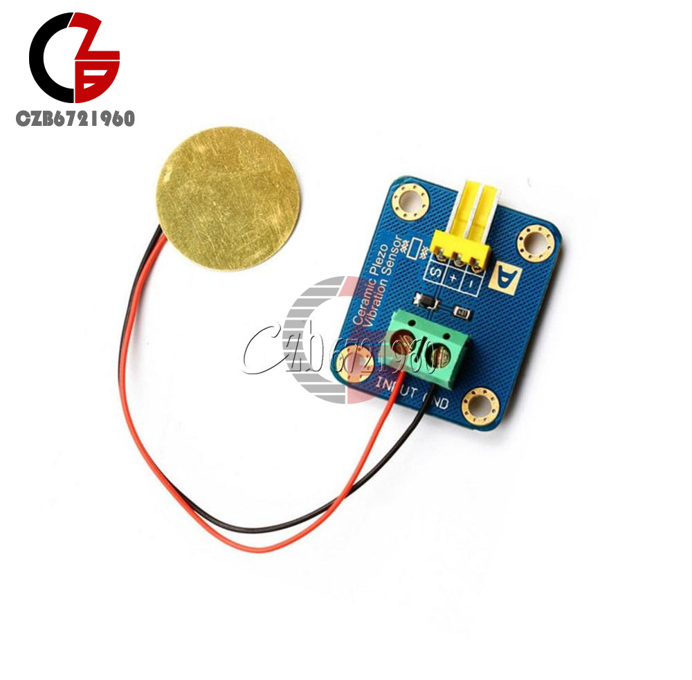Analog Ceramic Vibration Sensor Drum Piezo Piezoelectricity For Arduino ...