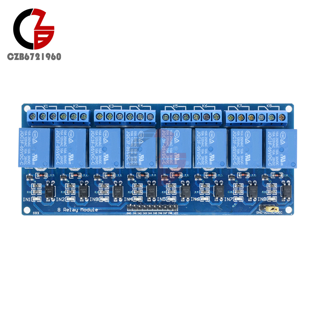 2/8 CH Channel 5V Relay Module With Optocoupler Fit For Arduino PIC AVR DSP ARM 