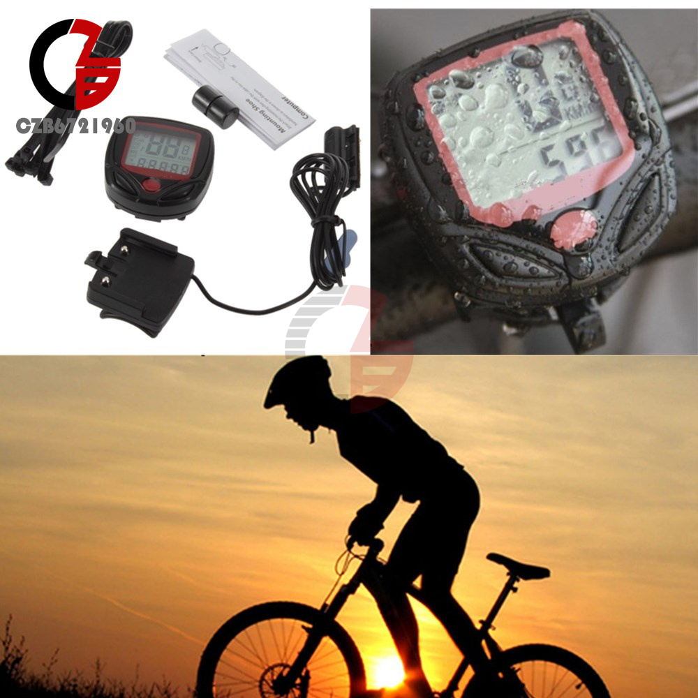 Bike Bicycle Cycling Compass LCD Odometer Speed Meter Speedometer Waterproof