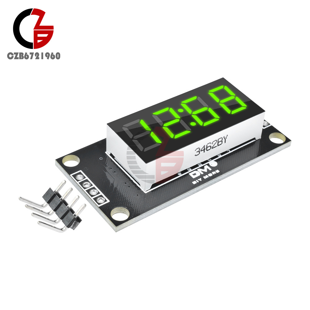 TM1637 0.36/" inch 4-digit Digtial LED Display Clock Blue LED Tube Module Board