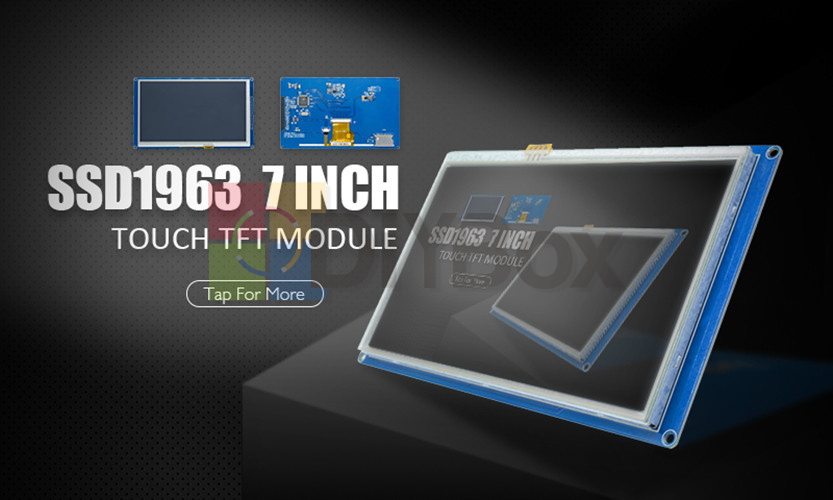 1/2/5PCS 7 inch TFT LCD Touch Screen Module 7" 800x480 PWM SSD1963 Controller