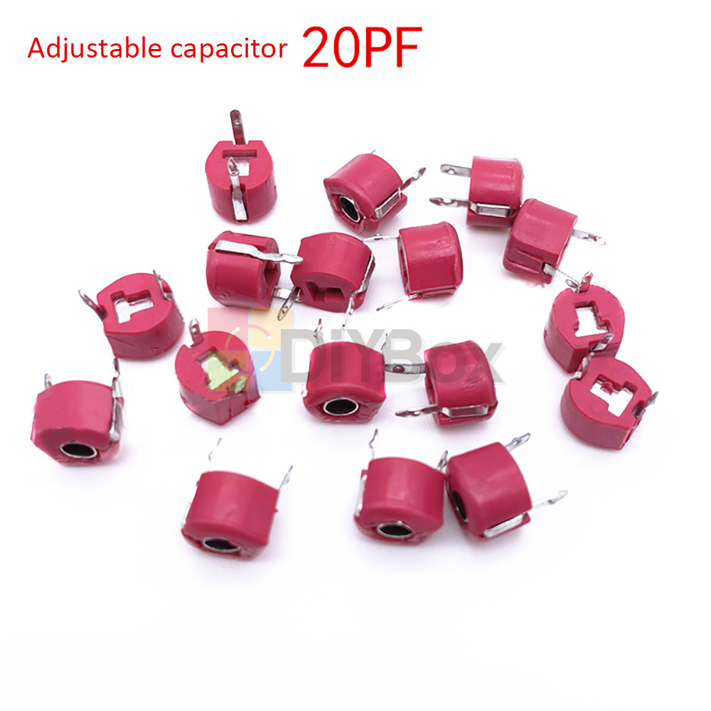 10/100PCS Ceramic Trimmer Capacitors 6mm Adjustable Variable