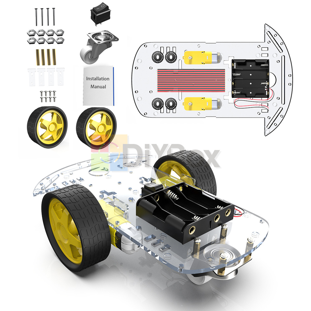 Kit De Châssis De Voiture Robot Intelligente 2WD – tuni-smart