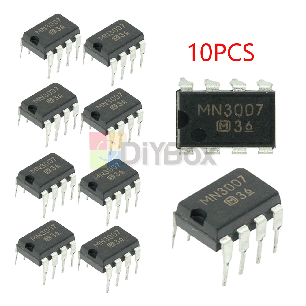 10 Stück MN3007 DIP-8 ICs – Gitarren Delay Effektpedal Chips, Unbranded 10 Stück MN3007 DIP-8 ICs – Gitarren Delay Effektpedal Chips, Unbranded