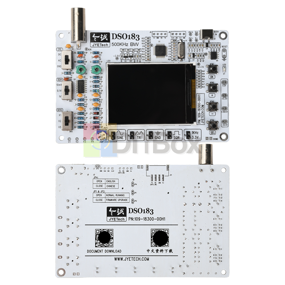 DIY Electronic Kit DSO183 Digital Oscilloscope DIY Teaching DC5V 0
