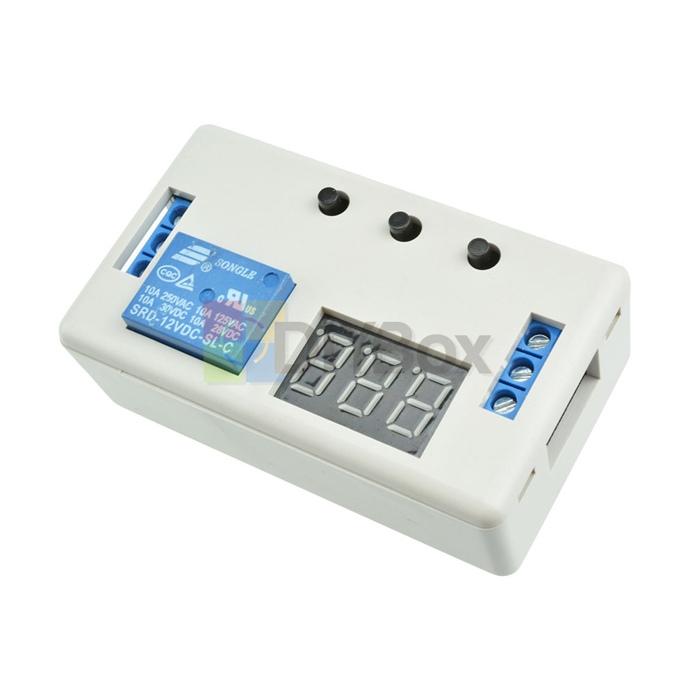 12V Digital Dual LED Delay Relay Automation Cycle Timer Control Switch Module - Picture 13 of 16