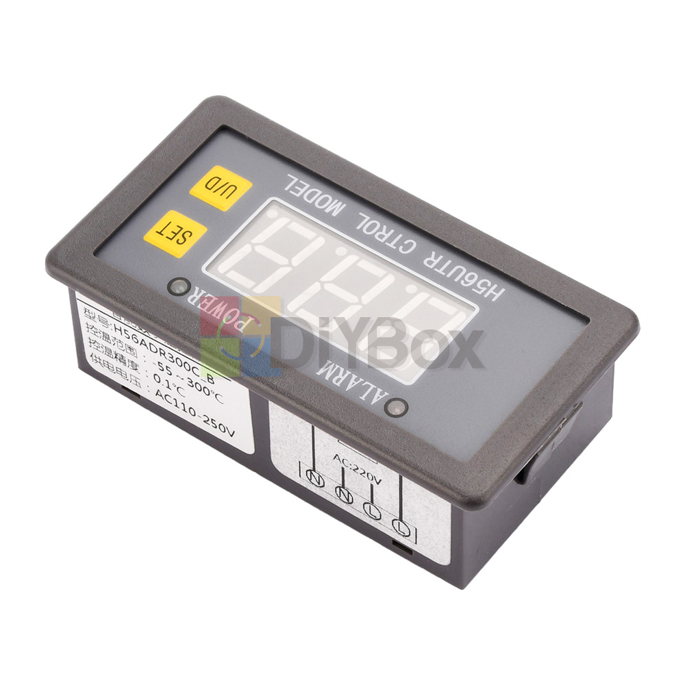 Regolatore Di Temperatura Digitale 20A 220V/12V/24V Con Sensore - Montaggio Su Guida DIN