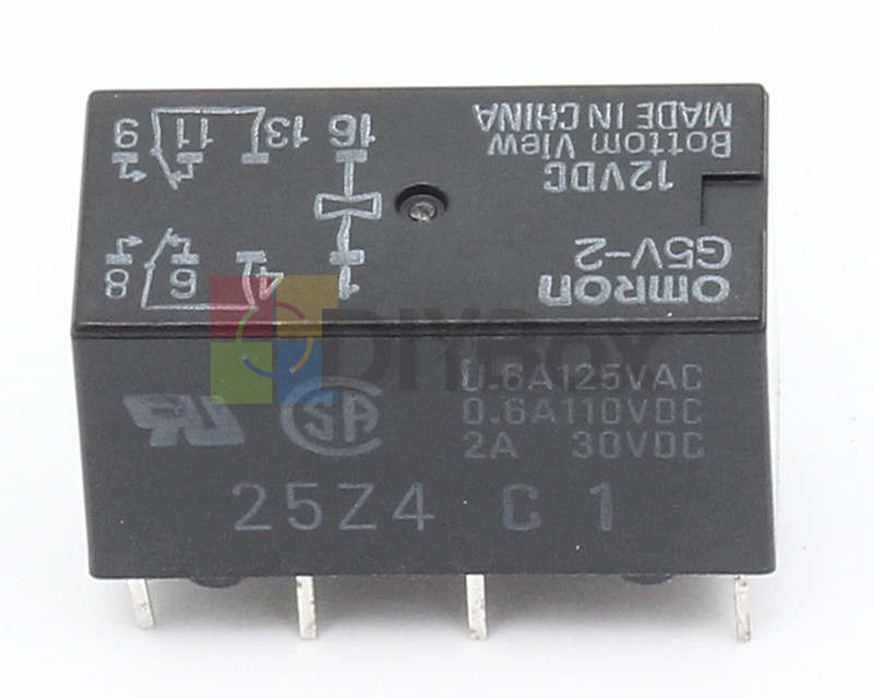 Omron G5V-2-12VDC Relays – 10-Pack, 8-Pin, 12V DC, DPDT Signal Relays
