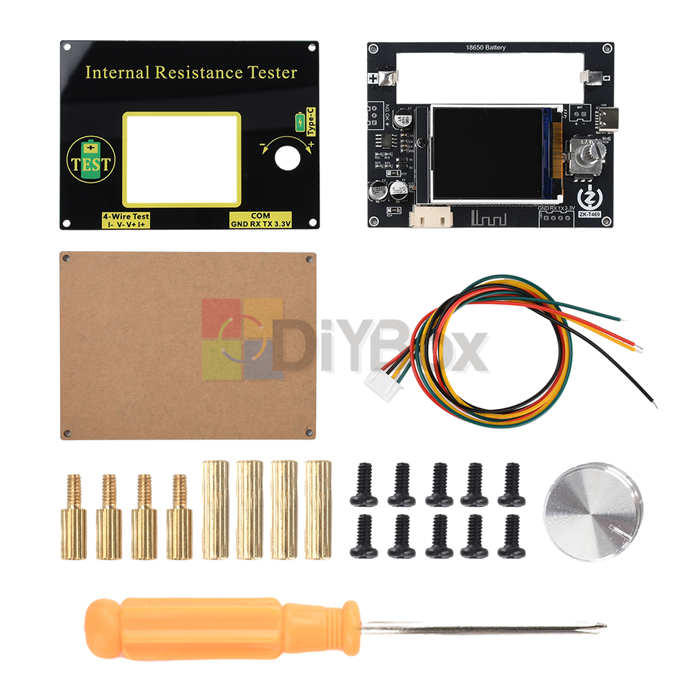 T469 DC 5V High-Precision Battery Voltage Internal Resistance Tester AC 4-Wire