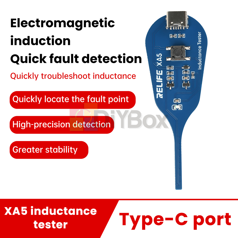 1/2/5/10pcs XA5 Motherboard Coil Tester Electromagnetic Inductor Detector Type-C