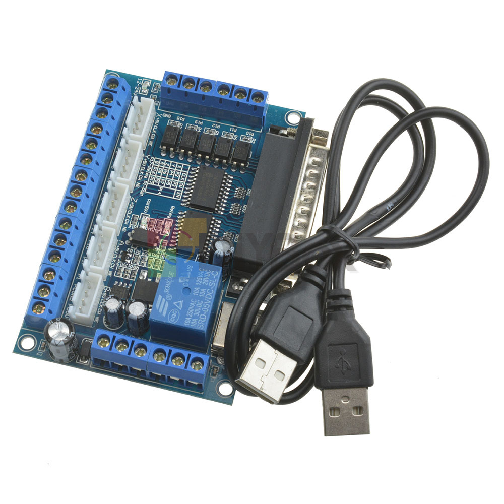 MACH3 CNC 5 axis interface breakout board for stepper motor driver CNC mill/_H.ch