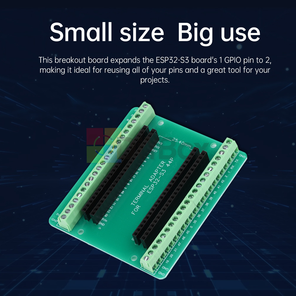 Placa De Expansão Da Desenvolvimento ESP32-S3 GPIO IoT 44PIN Para N8R2 N16r8 I.1090514702