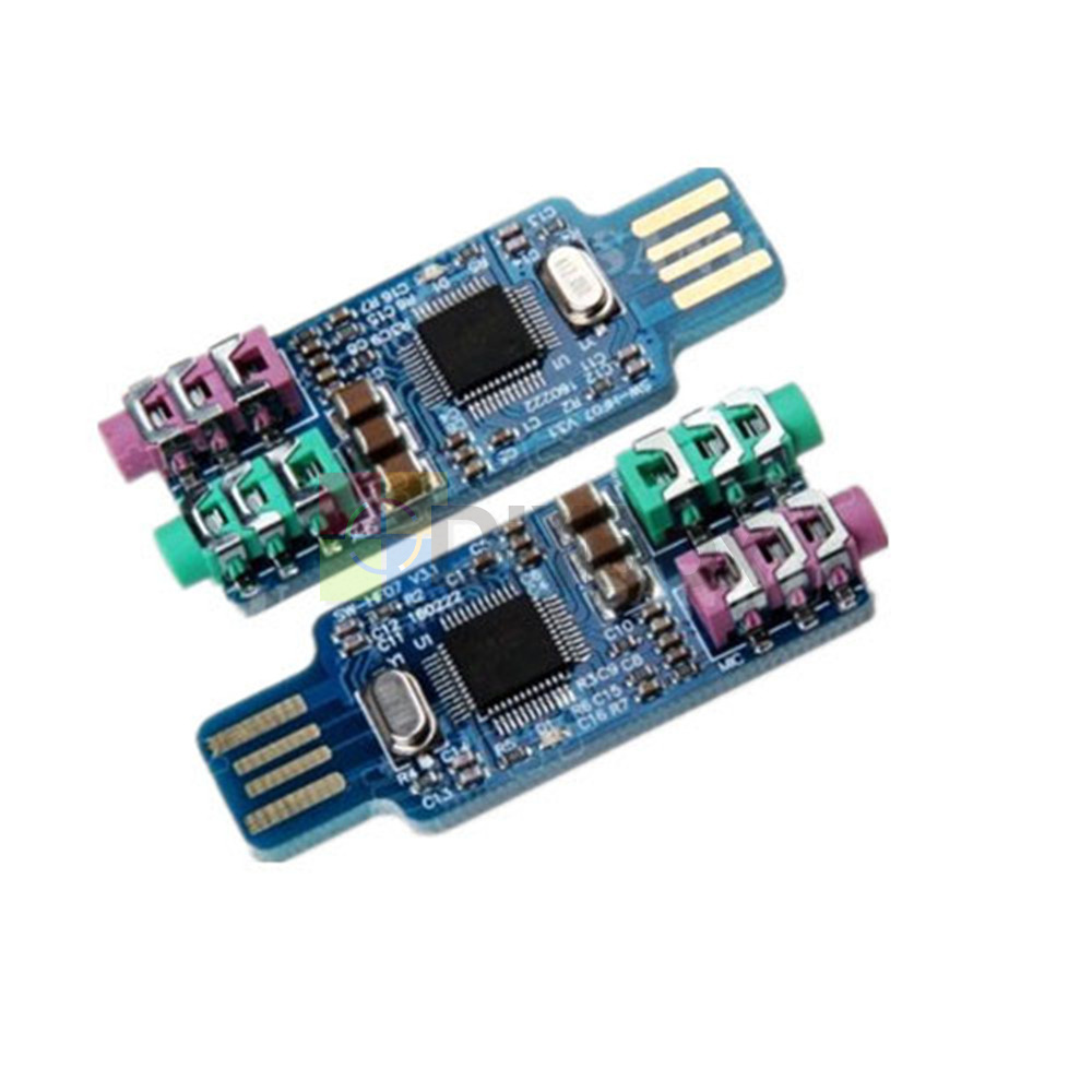 CM108 USB Drive Free USB Sound Card Laptop Computer External Sound Card