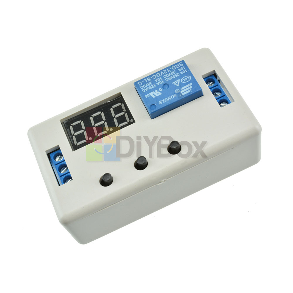12V Digital Dual LED Delay Relay Automation Cycle Timer Control Switch Module - Picture 12 of 16