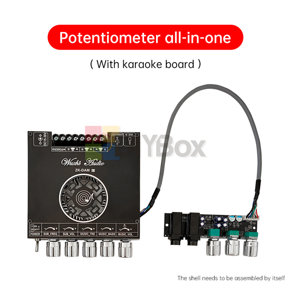 ZK-DAM 2.1Channel Bluetooth Amplifier Board Singing Microphone