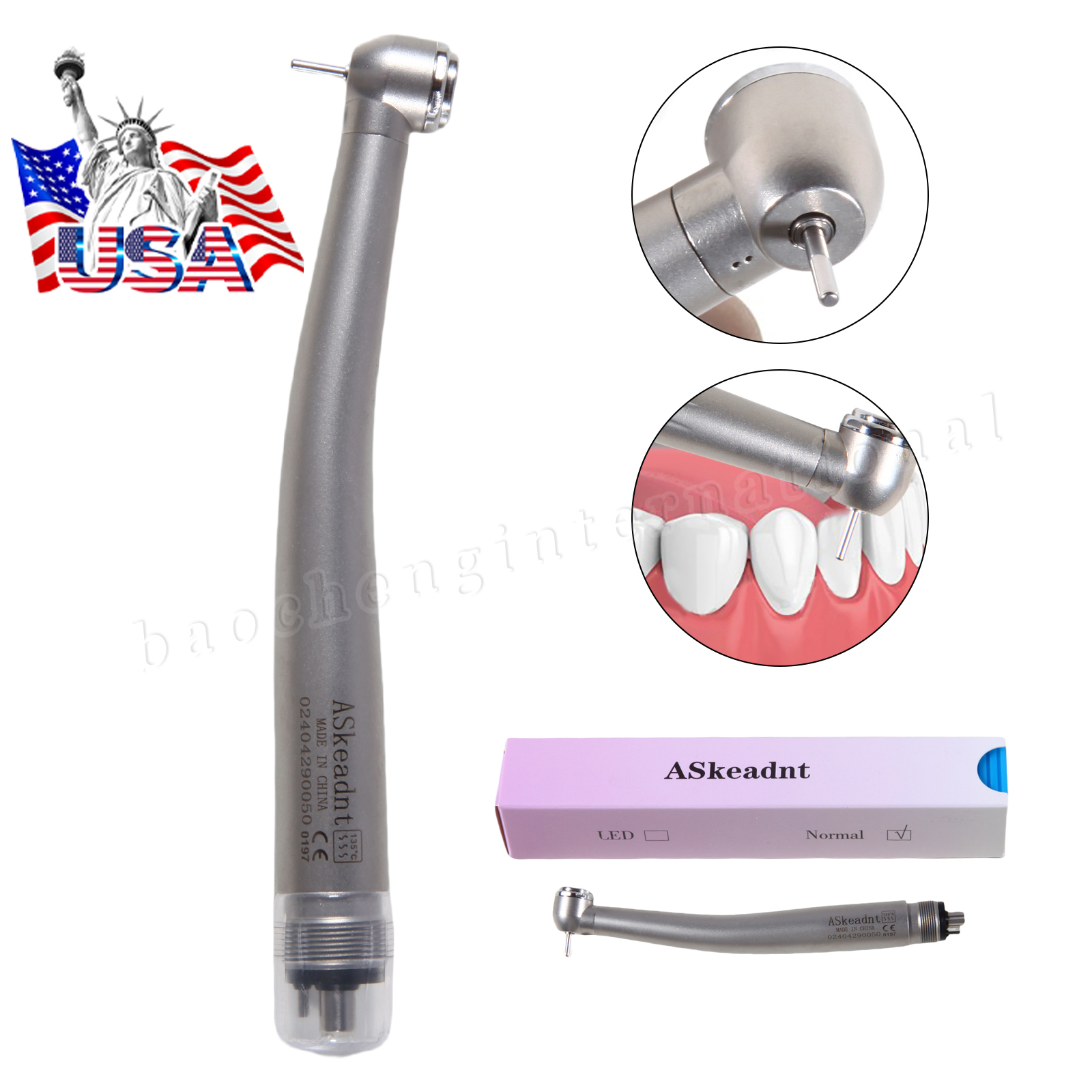 NSK Style Dental High Speed Handpiece LED/Non-LED 45° Surgical 2/4Holes