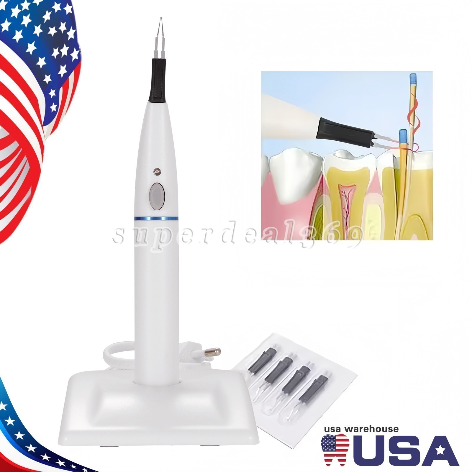 Dental Wireless Obturation System Endo Heated Pen/Gutta Percha Cutter with Tips